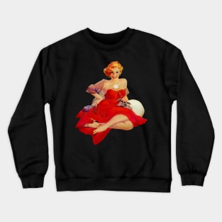 Pin Up - Red Dress Crewneck Sweatshirt